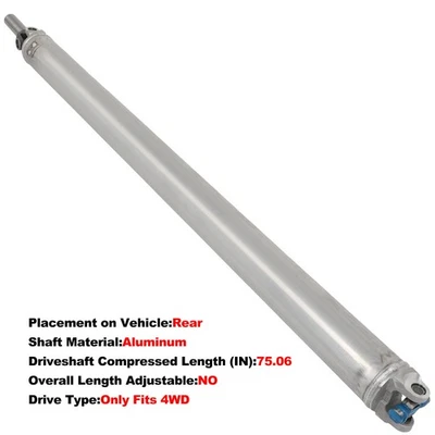 Rear 936-121 Drive shaft For Chevrolet Silverado 1500 1999-2005 4WD 1905mm — 第 1/4 张图片