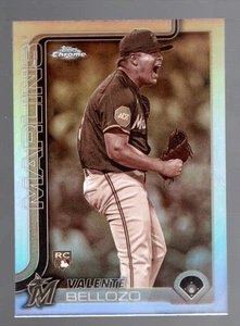 2025 Topps Chrome - Valente Bellozo #122 Sepia Refractor (RC) - Picture 1 of 1
