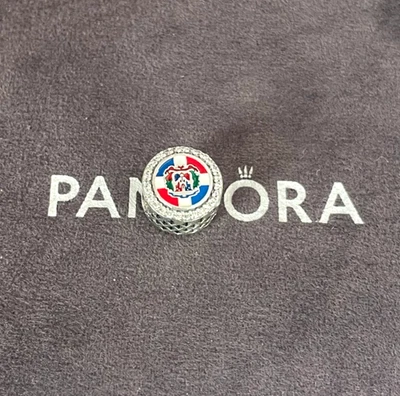 Pandora Dominikanische Republik Flagge Charm Flagge Bead Charm Reise Charm - Bild 1 von 4