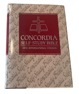 NIV Concordia Self Study Bible 1986 Hardcover 1984 - Picture 1 of 17