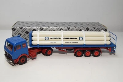B71 1:50 CONRAD 3024 MERCEDES-BENZ TRUCK WITH TRAILER MESSER GRIESHEIM NMIB - Immagine 1 di 4