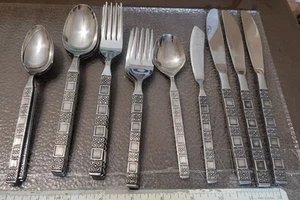 EKCO Eterna Esteban Stainless Flatware Set of 36 Rare Pattern 3 Full Place Setti - Picture 1 of 7