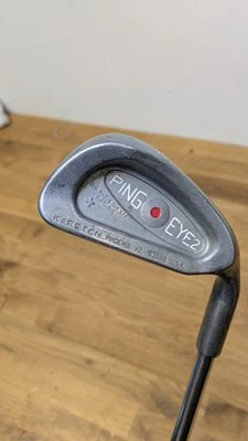 Ping Eye 2 4 Iron Red Dot Steel K-Shaft Right Handed Lamkin Grip Good Con - Image 1 of 4
