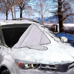 Car Folding Windshield Protect Covers Ice Snow Rain Frost Protector Sun Shield - Foto 1 di 13