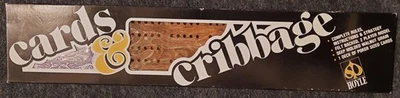 Hoyle Stancraft  "Cards And Cribbage" 2 Player Cribbage Board & Poker Cards. - Image 1 of 2