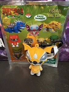 Monogram 2025 Godzilla Vs Power Rangers Yellow Ranger Figural Bag Clip Rare MMPR - Picture 1 of 1