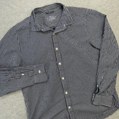 Vineyard Vines 中号海军蓝格子格子格子格子表演泡泡纱 — 第 1/4 张图片