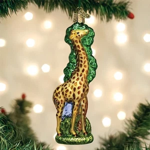 Alte Welt Weihnachten Giraffe Glas Ornament - Bild 1 von 3