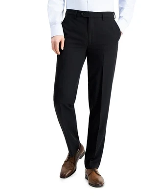 Nautica Mens Modern fit Dress Pants 36 / 32 Black Solid Stretch - Image 1 of 4