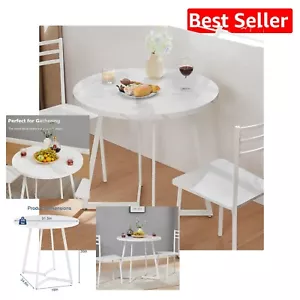 Elegant Compact 31.5'' Round Table for 2-4 - Suitable for Dining or Conference - Picture 1 of 9