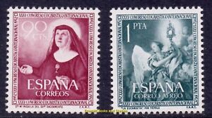 EBS Spain 1952 - Eucharistic Congress, Barcelona - Michel 1008-1009 - MNH**