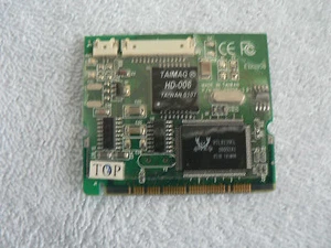 Taimag Modem LAN Laptop Mini PCI Adaptor Card P/N # 100-08026-3 r1 - Picture 1 of 2