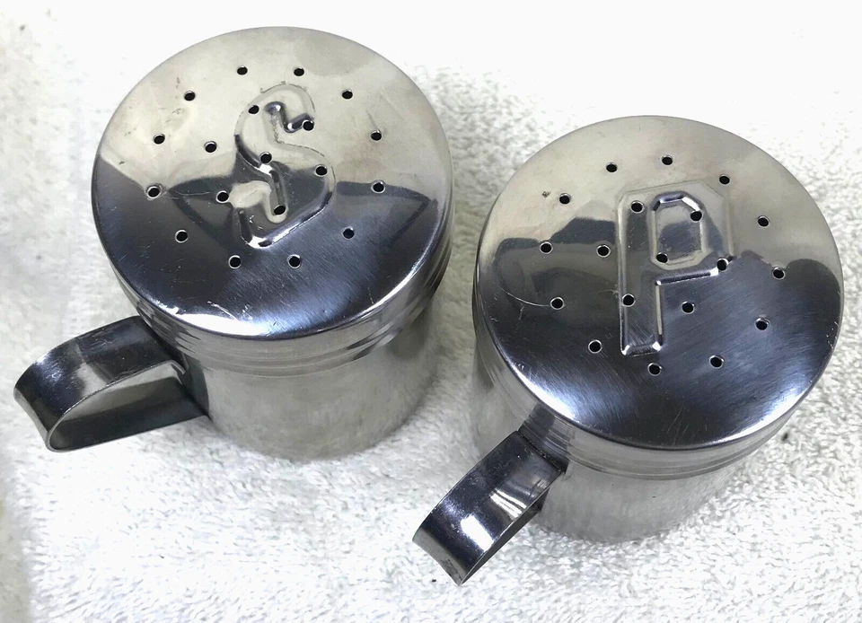 Juego de coctelera de sal y pimienta para estufa de acero inoxidable RSVP 18/8 TB-74 Foto 1 de 4