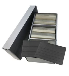 Archivbox PRESTO A5, bestückt mit 600 Einsteckkarten im Format 210 x 148 mm mit  - Imagen 1 de 1