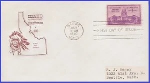 USA4 # 896 ADDR HOUSE OF FARNAM FDC   Idaho Statehood - Bild 1 von 1