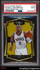 2015-16 Select Prizms Gold #159 Russell Westbrook PSA 9 MINT THUNDER 07/10