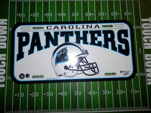 Carolina Panthers license plate NFL VTG NEW has scratch at top - Picture 1 of 5