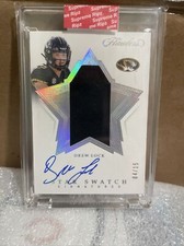 2020 Panini Flawless Collegiate Star Swatch Drew Lock Patch Auto #14 03/15