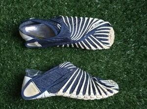 Vibram Furoshiki The Original Wrapping Shoe Denium Barefoot Women's S 7/8 Read - Picture 1 of 13