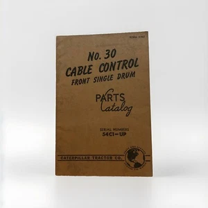 Cat Caterpillar 30 D8 D9 Cable Control Drum OEM Parts List Catalog Manual 54-C-1 - Picture 1 of 6