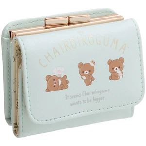 Chairoikoguma Friends Compact wallet (I want to grow a chairoi cogma) SanX - Imagen 1 de 9