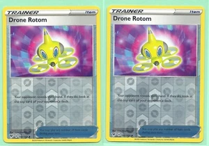 2X DRONE ROTOM 151/185 VIVID VOLTAGE REV HOLO Pokemon Cards- TRAINER- NM/M - Picture 1 of 1