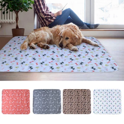 Washable Puppy Training Pads Absorbent Pet Cat Pee Wee Poo Toilet Dog Floor Mats - Image 1 of 4