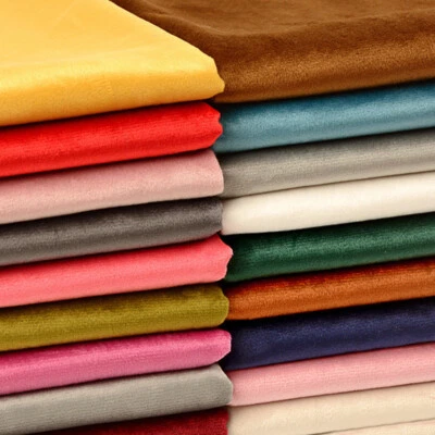 Velvet Fabric Velour Tablecloth Curtain Upholstery Craft Material Background DIY - image 1 of 4