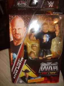 2024~WWE ELITE~MONDAY NIGHT WAR~STONE COLD STEVE AUSTIN~NIP~W/INTERCHG HANDS~BAF - Picture 1 of 3