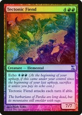 Tectonic Fiend FOIL Time Spiral NM Red Uncommon MAGIC GATHERING CARD ABUGames