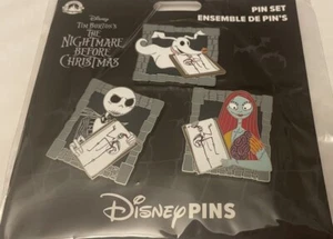Juego de 3 prendedores coleccionables de Tim Burton’s NBC - Disney Store... sin usar, en caja - Imagen 1 de 6
