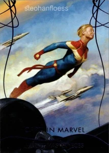 2020 Upper Deck Marvel Masterpieces #76 Captain Marvel Epic Purple 57/199 Tier 3 - Picture 1 of 1