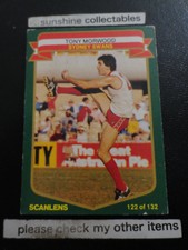 1986 SCANLENS GOOD CARD NO.122/132 TONY MORWOOD SYNEY SWANS