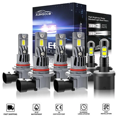 6x For Pontiac Aztek 2001-2005 9005 9006 880 Headlight Fog Light LED Combo Bulbs - Image 1 of 4