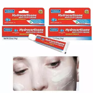 2 Pc Hydrocortisone Anti-Itch Cream Ointment for Maximum Skin Rash Relief - Picture 1 of 1