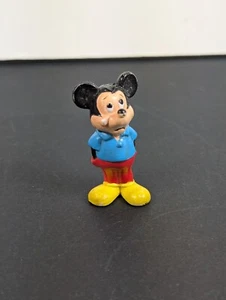 Vintage Crying Mickey Mouse Figurine Soft Plastic PVC 2 Inch Walt Disney Prod - Picture 1 of 9