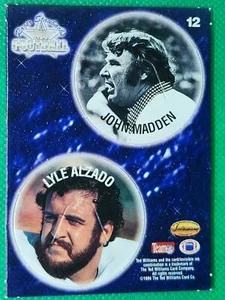 1994 TWCC Pogs #12 John Madden Oakland Raiders + Lyle Alzado NICE ODDBALLL - Picture 1 of 3