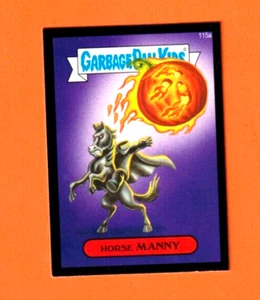 2014 Garbage Pail Kids Series 2 Black Border -HORSE MANNY- #115a Sticker Card - Picture 1 of 1