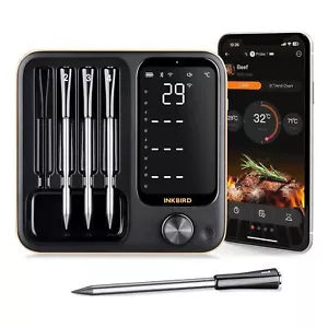INKBIRD INT-14BW Wireless Meat Thermometer, WiFi 2.4GHz and Bluetooth 5.4 Meat 4 - Picture 1 of 1