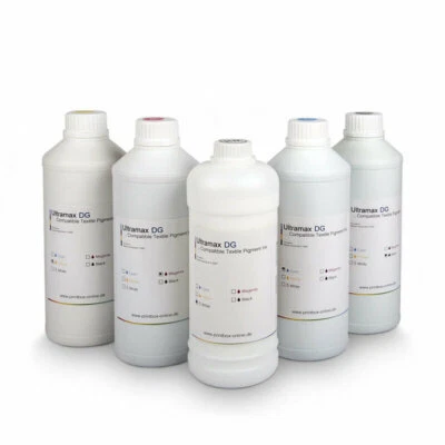 PRINTBOX 250ml DTG Pigment Textiltinte | T-Shirtdruck | Textildruck CMYK + Weiß lieferbar
