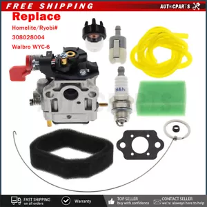 For Homelite Ryobi UT-08042 UT-08542 UT-08072 UT-08572 Carburetor Carb Blower - Picture 1 of 10