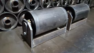 Containerrolle Abrollcontainer 2 Stück Stahl Rolle Container Laufrolle Mulde - Bild 1 von 3