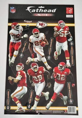 KANSAS CITY CHIEFS FATHEAD TEAM SET VINILO CALCOMANÍAS DE PARED CONJUNTO ERIC BERRY TAMBA HALI Foto 1 de 4
