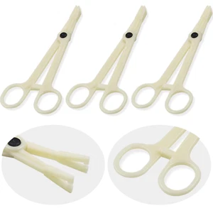 Piercing Clamps - 25Pcs Piercing Forceps Triangle Slotted Disposable Pier - Picture 1 of 11