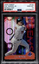 2000 Topps Finest #142 Cal Ripken Refractor PSA 10 Gem POP 7 Orioles HOF