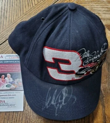Signed Autographed Dale Earnhardt Sr Hat Cap Goodwrench Nascar Racing #3 JSA - Image 1 of 4