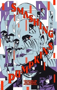 smashing Pumpkins 2023 Cincinnati poster concerto incorniciato - Foto 1 di 2