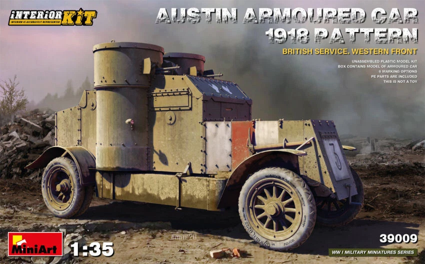 Miniart AUSTIN ARMORED CAR 1918 PATTERN BRITISH SERVICE INTERIOR KIT 1:35 - Immagine 1 di 1