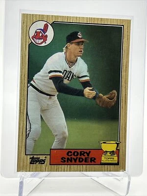 Tarjeta de béisbol 1987 Topps Cory Snyder novato #192 como nueva envío gratuito Foto 1 de 3