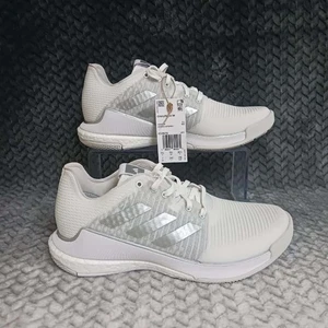 Adidas Crazyflight Volleyball Womens Shoes White Silver Grey IG3970 Size 7 - Picture 1 of 10